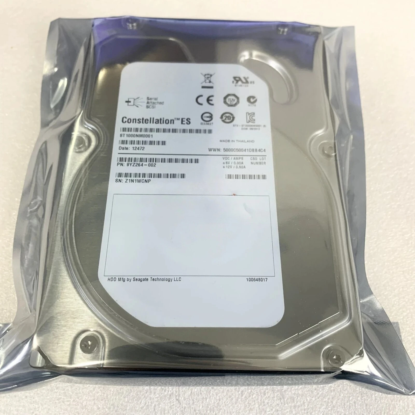 

ST1000NM0001 1T 3,5-дюймовый 6 ГБ SAS 1 ТБ серверный жесткий диск б/у