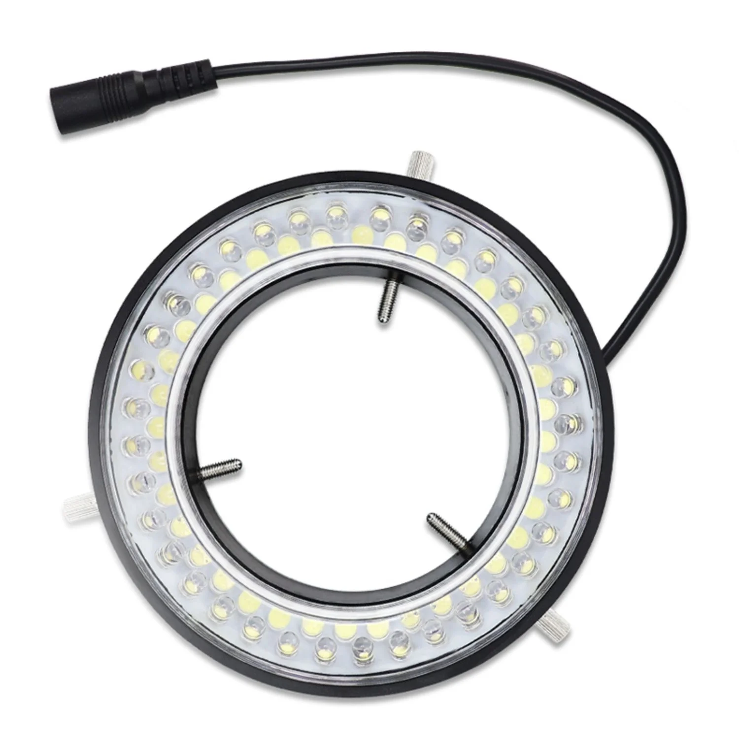72 PCS LED Beads Stereo Microscope LED Ring Light Source diametro interno 72mm lampada a luce bianca