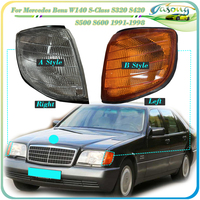 Yasong  For Mercedes Benz W140 S-Class S320 S420 S500 S600 1991-1998 Turn Signal Light Yellow Or White Corner Light  Assembly