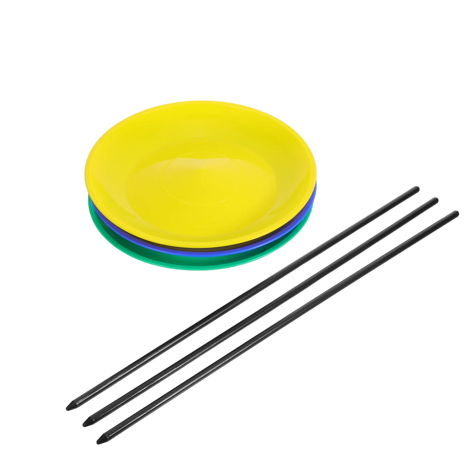 

3 set Juggling Skill Spinning Plates Set Plastic Rotating Discs For Circus Performance Tricks Kids Sensory Party Favors