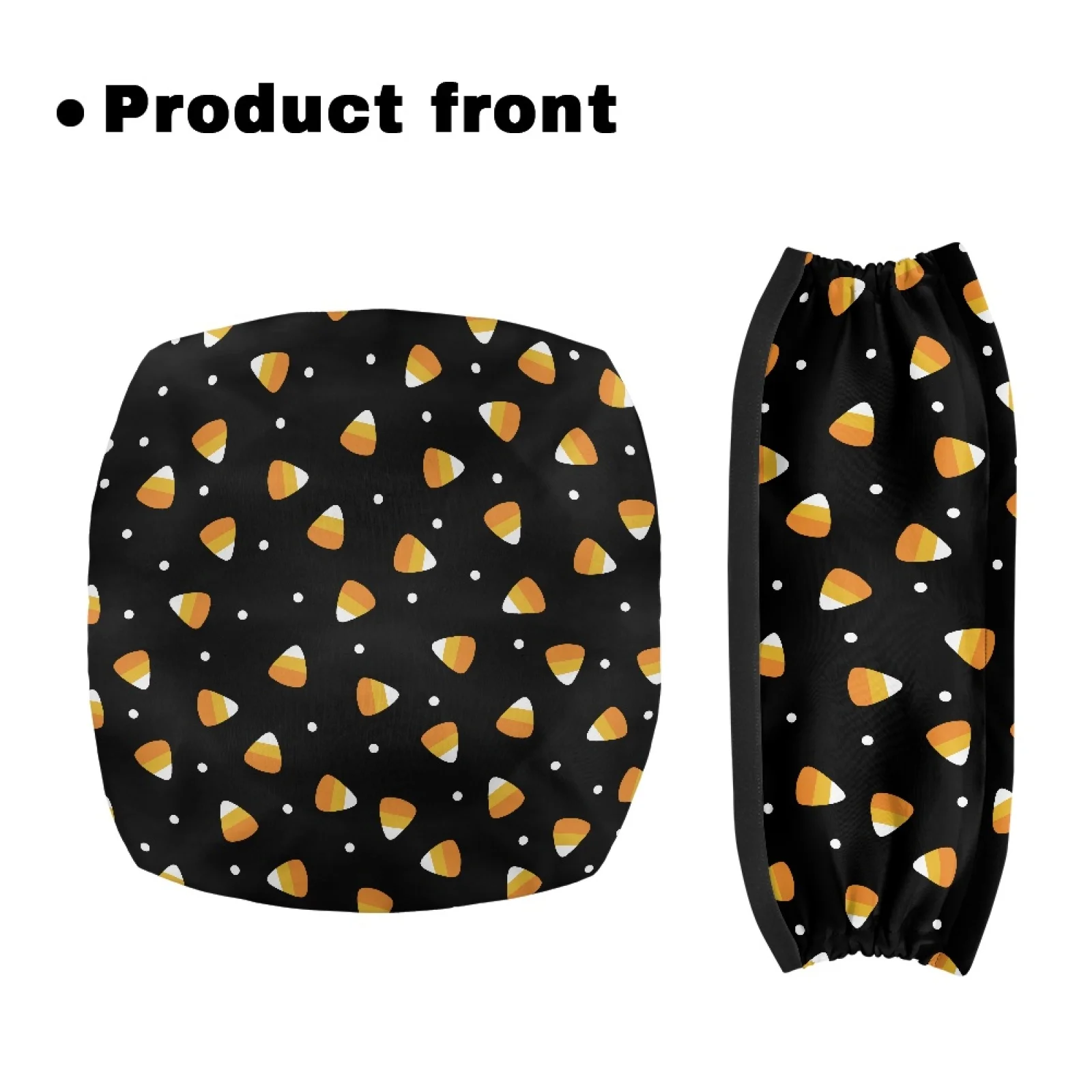 Coloranimal Candy Corn Pattern 2 Pieces Seat & Backrest Covers Protection Covers Seat & Backrest Cover Set for Family