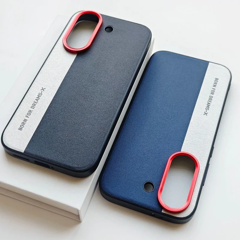 Etui do POCO X8 Pro Max, dwukolorowe, patchworkowe, z mikro-matową powłoką, miękkimi krawędziami, skórzane etui ochronne na POCO X 8 Pro, odporny na wstrząsy bumper, funda. — zdjęcie produktu 3