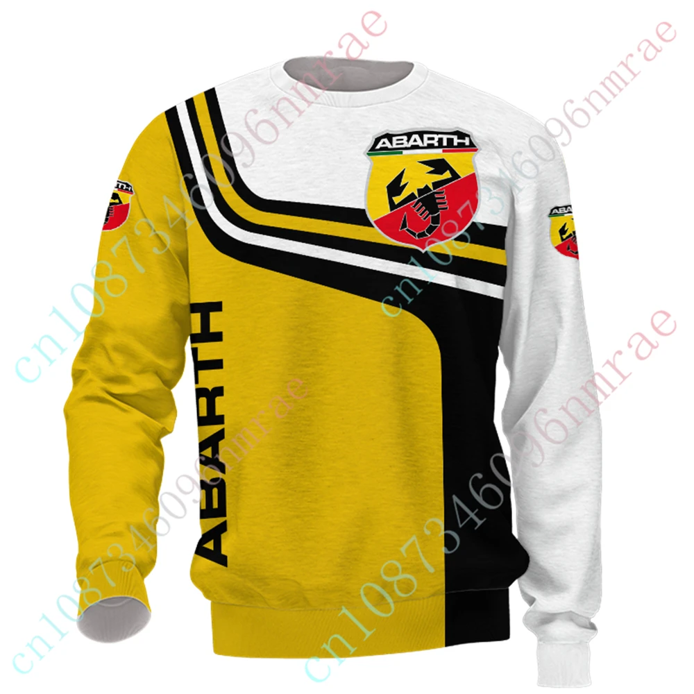 Abarth Clothing Unisex Sweatshirt Casual Oversized T-shirt Harajuku O Neck Long Sleeve Anime T Shirt For Men Women Custom Logo