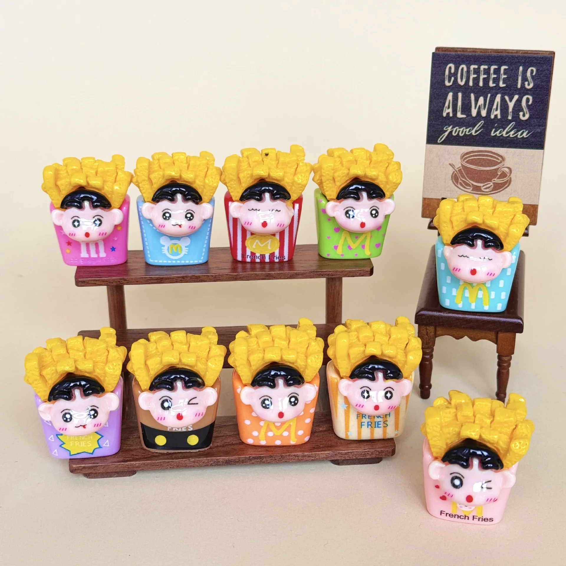 

10pcs Anime for Crayon Shin Chan Doll Creative DIY Resin Doll ornaments crafts high-end desk decorations For Christmas Gifts