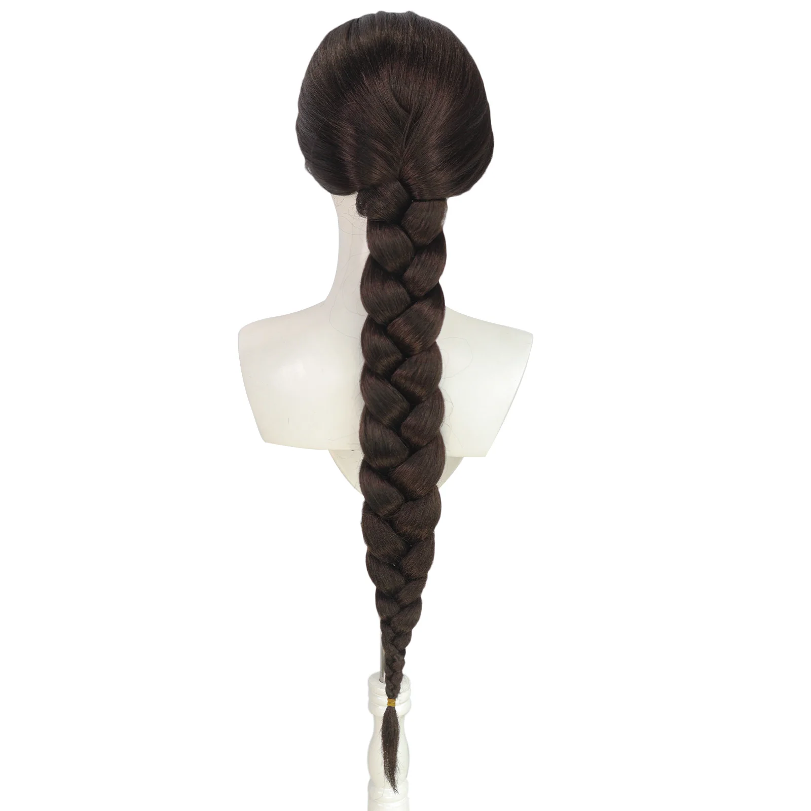Halloween Synthetic Witch Princess Cosplay Wigs for Women Extra Long Braided Wigs Brown Daily Party Wig
