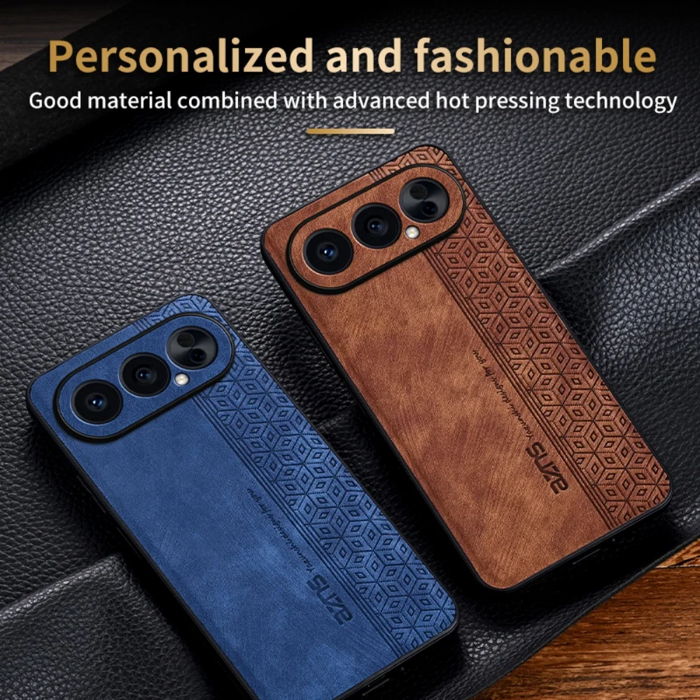 Retro Business Skin-friendly PU Leather Case for Huawei Honor 500 Pro 400 Lite Camera Full-pack Shockproof Protector Slim Cover