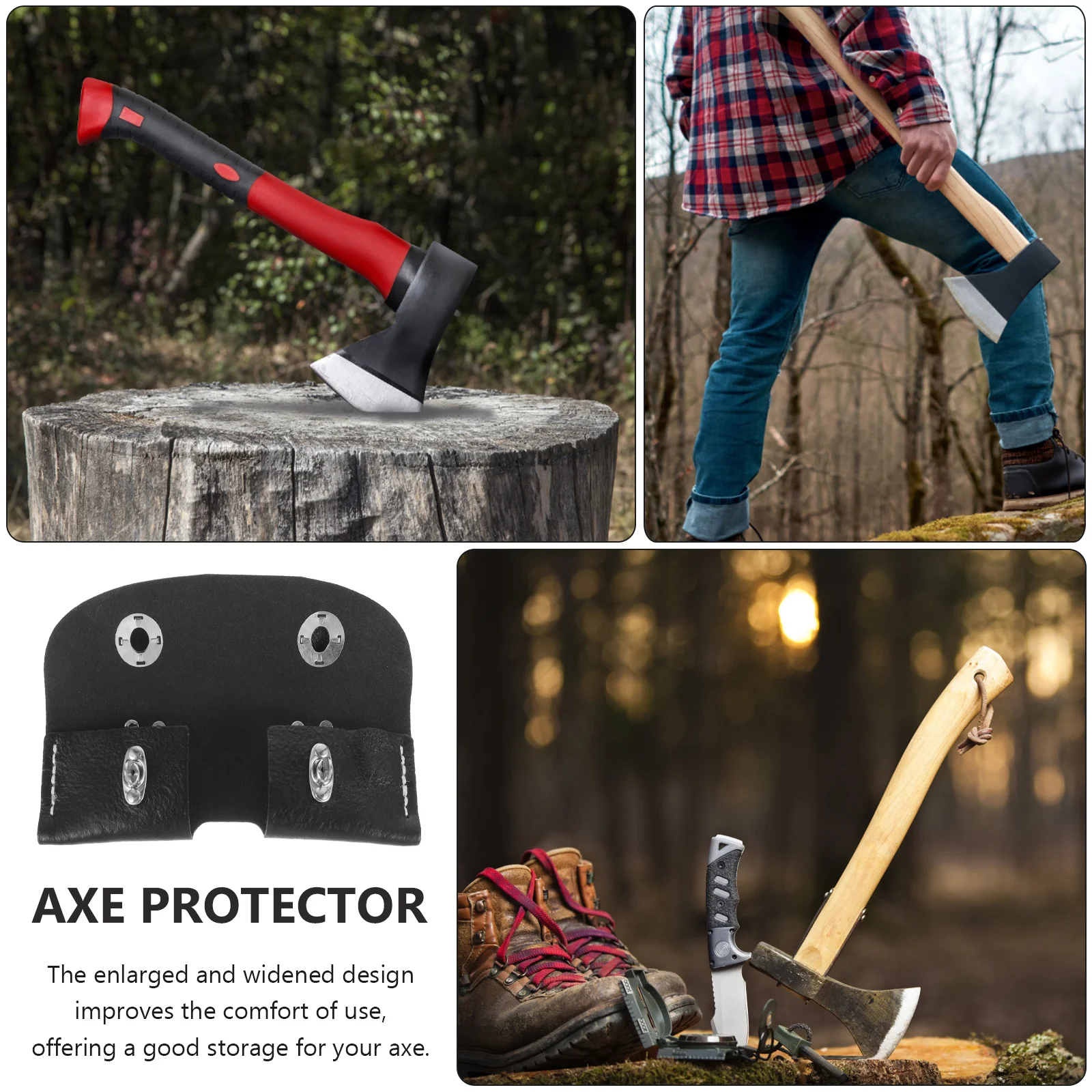 

Axe Protector Hatchet Cover Durable Practical Camping Hunting Hiking Safety Tool Enlarged Comfortable Design