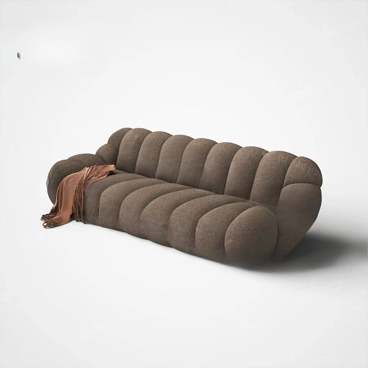 Living room frameless compression sponge sofa set luxury high density foam sofa