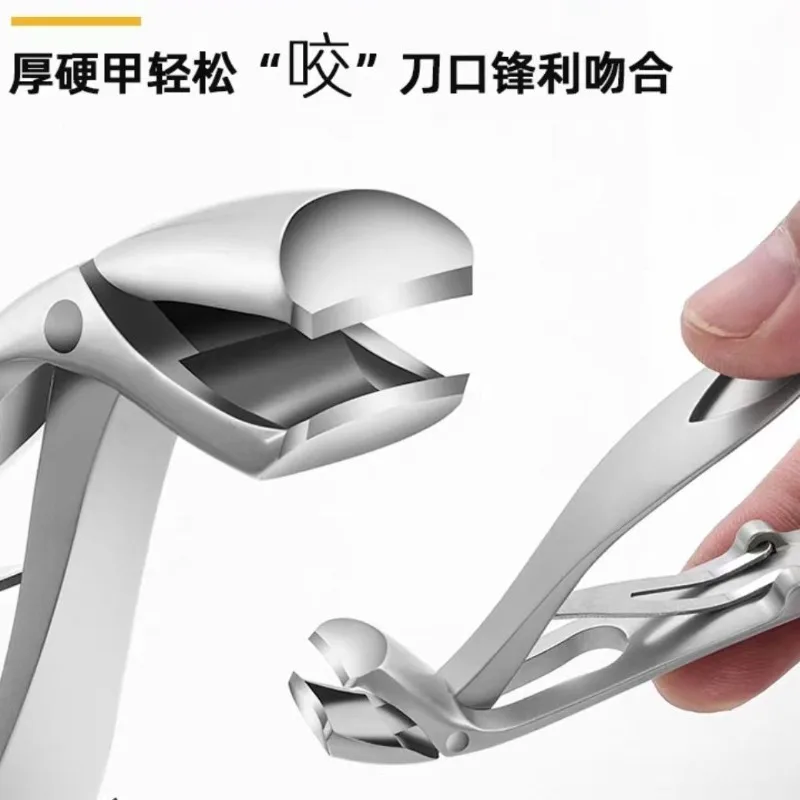 

Новые стильные кусачки для ногтей из нержавеющей стали с широким раскрытием, ручные ножницы для маникюра, набор инструментов для педикюра и ухода за ногами