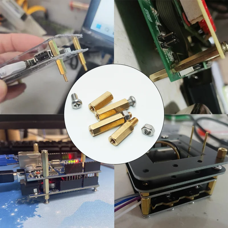 Messing Motherboard Standoff Spacer Säule M2 bis M5 für DIY Elektronische PCB Schaltung Schraube Bolzen Mutter Kit Männlich Weiblich Kupfer Spacer – Detail 2