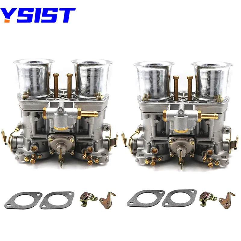 1 Pair 44IDF Carb Carburetors 44 IDF w/Gasket for VW Fiat Porsche Carby W/Air Horn 18990.03