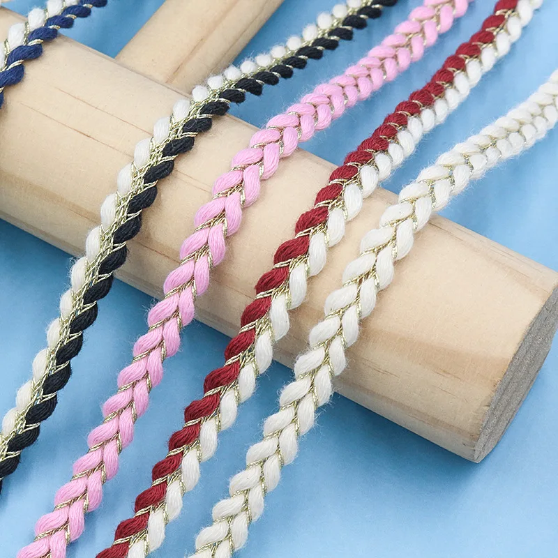5yards two-color braided lace jacket luggage webbing sofa cushion curtain pajamas shoes and hats home accessories home crafts