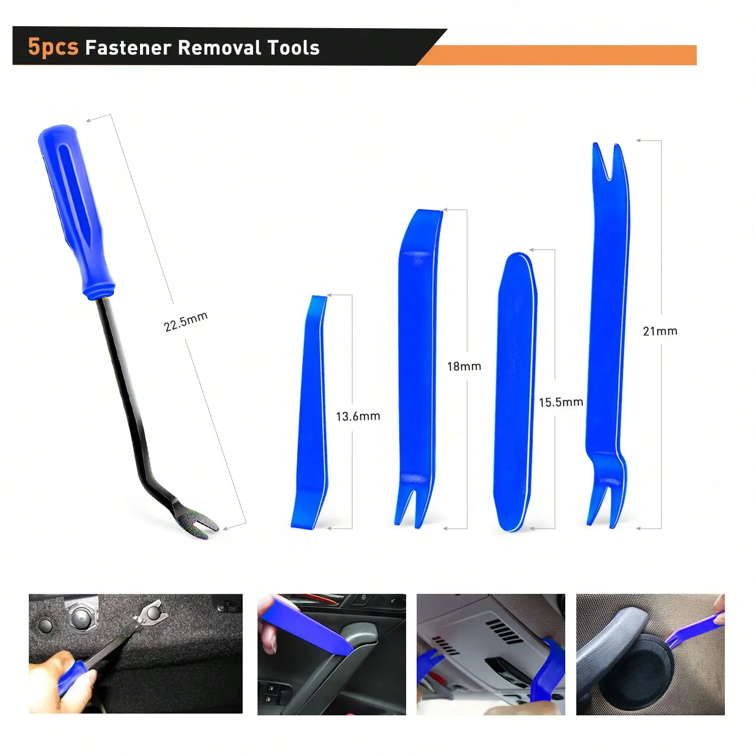 845/860Pcs Car Push Retainer Clips Auto Fasteners Assortment 24 Most Popular Sizes Nylon Bumper Fender Rivets With 10 Cable Ties And Fasteners Remover For GM F-Series Luxury Japanese Vehicle Odyssey Chrysler X-Trail