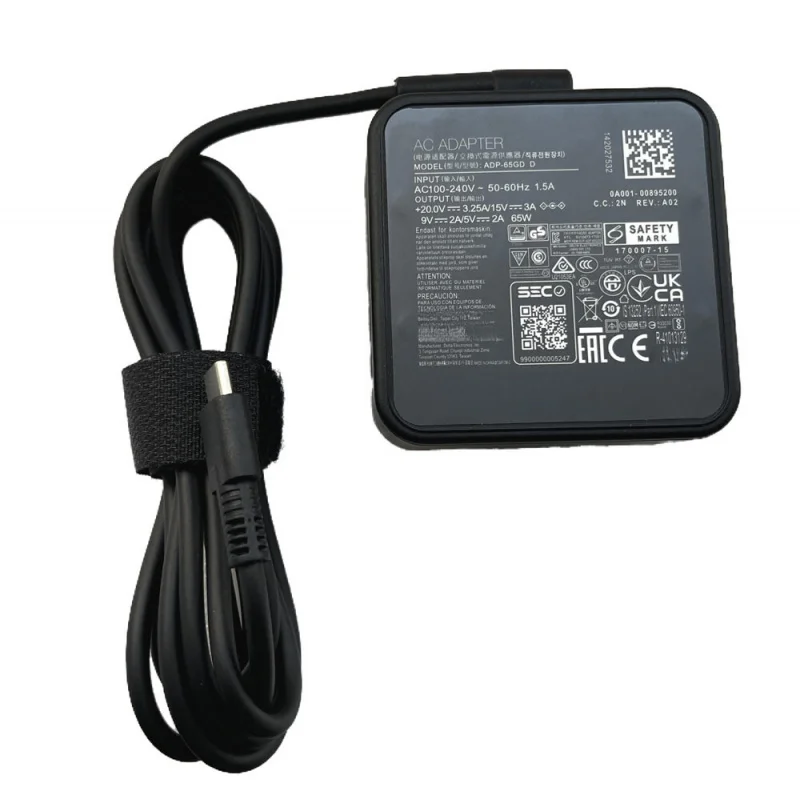 LL 65W AC Power Supply Adapter For MSI Claw A1M-051US Handheld Gaming PD Charger