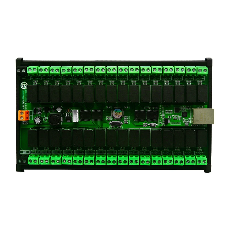 32-channel output 485 communication network port relay module built-in watchdog DC24V anti-surge support customization