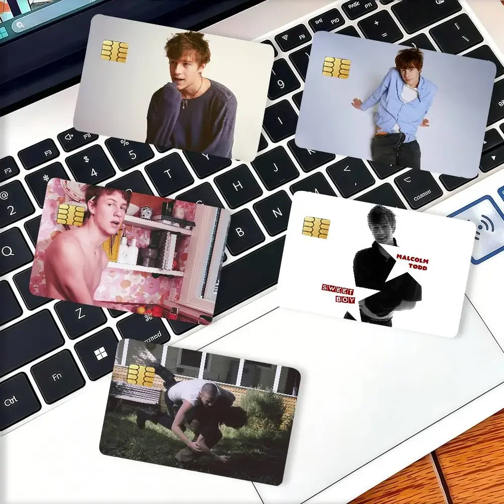 American singer M-Malcolm Todd Credit Card Decorative Card Stickers Suitable For Bank Cards Metro Transit Anti-scratch Gift 4PCS