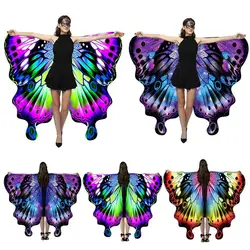 New Party Accessories Butterfly Shawl Cape Party Favor Cosplay Faire Butterfly Wings Gift Props Fairy Wings Cloak Adult