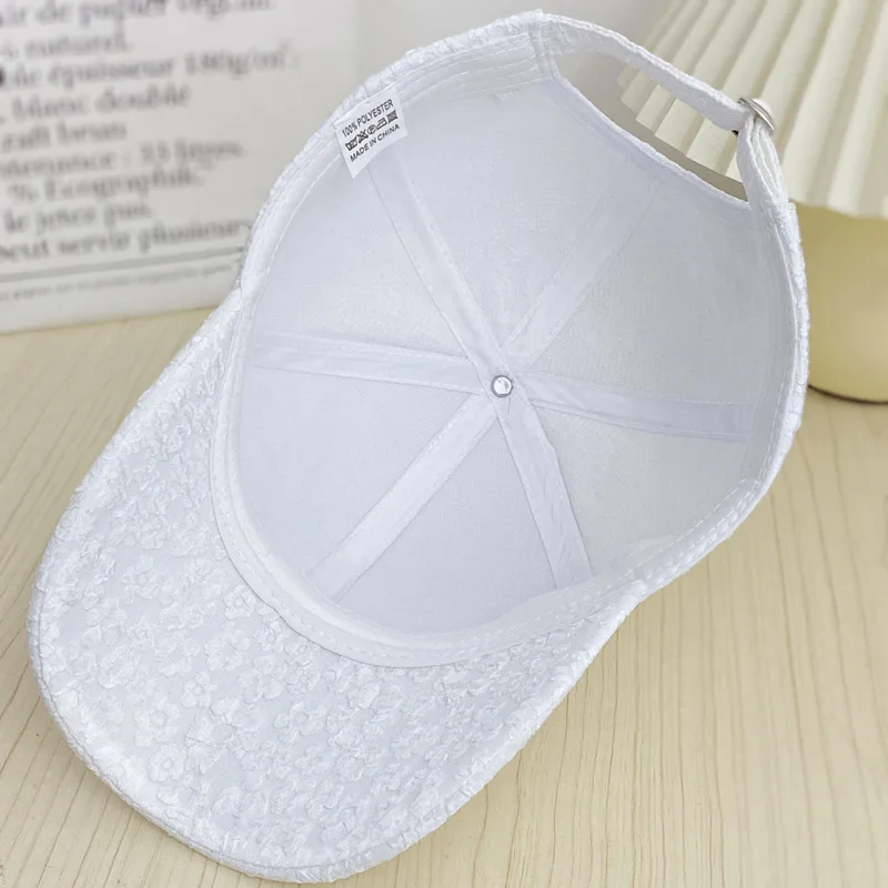 New Chinese Style Baseball Cap Embroidered Phoenix tail Lace flower  Duckbill Cap Fashionable Sun Protection Versatile Sun Hat