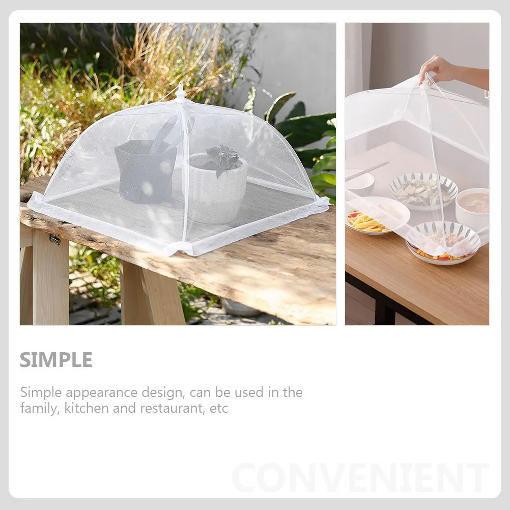 

2Pcs Anti-Mosquito Food Cover Mesh Design Food Protecting Cover for Household Restaurant Kitchen Outdoor