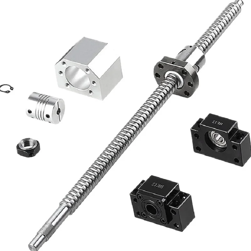 C7 SFK1202 SFU1204 SFS1205 SFS1210 CNC Ball Screw Set 12mm Ball Screw+Nut Housing+End Support BKBF10 EKEF10 FKFF10 600mm-1000mm