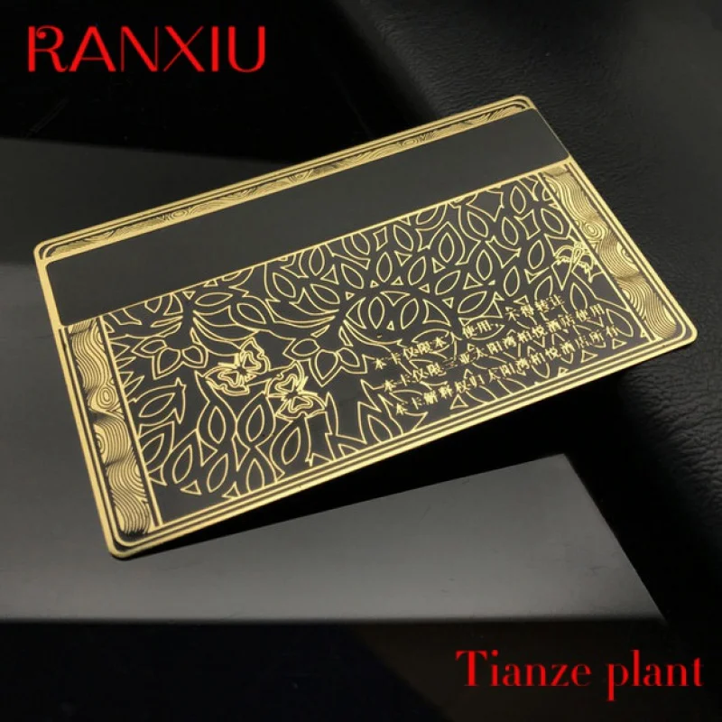 Custom hol p custo Engraved Stainls Steel Laser Cut Nae bla sier etal busins car life card 22lr gun etal