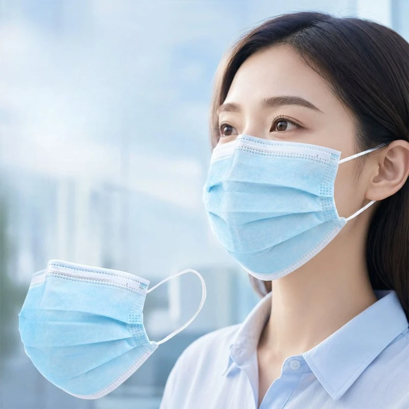 50pcs/100pcs/150pcs Safety Protection Disposable Face Masks 3-Ply Breathable Masks for Office Travel School Public Dust Masks