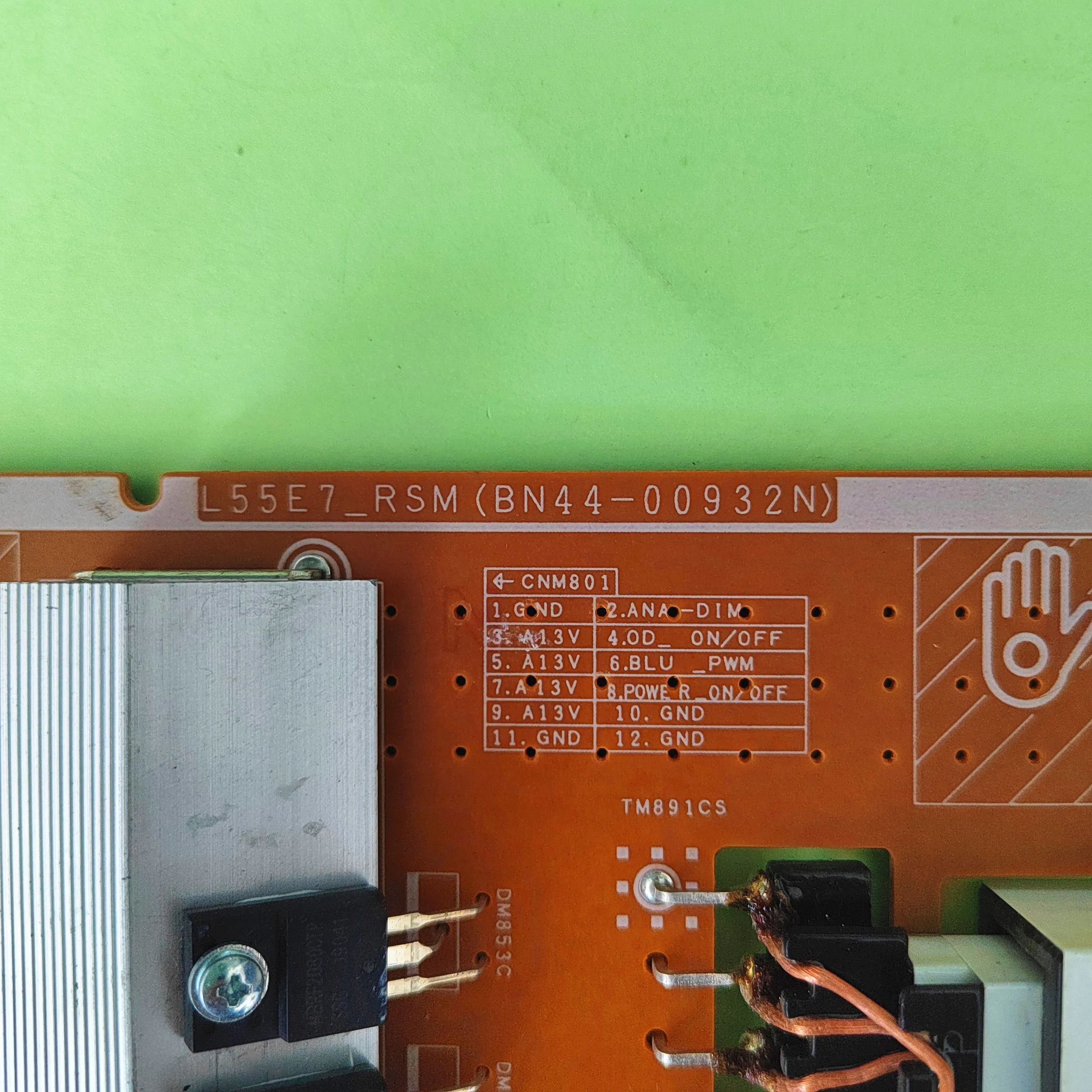 BN44-00932N สำหรับ UN55RU7200F UE55RU7100U UN50RU7200FXZA UN50RU7100 UE50RU7170 UN55RU7300 UN50NU6900FXZA ทีวีบอร์ดจ่ายไฟ