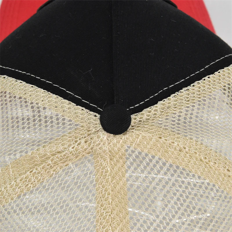 Marken-Netzstoff-Baseballkappe mit Buchstabenstickerei für Damen und Herren, Snapback Sonnenschutz Outdoor Sonnenhut, Dad Trucker Hut, Designer-Kappe – Detail 18