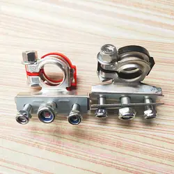 2Pcs Car Battery Connector for Caravan Good Conductivity Durable 3 Way Battery Cable Terminal Battery Clamp