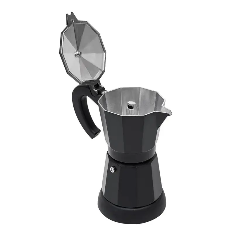 [B25B!】 Electric Espresso Machine For 6 Cups-300 Ml Electric Coffee Machine ,Aluminium Espresso Maker Mocha Espresso Jug Eu Plug