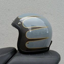 New Vintage TT&COCASCOS Open Face Motorcycle Helmet Light Weight 500TX 3/4 Helmets Jet Scooter Riding Accessories