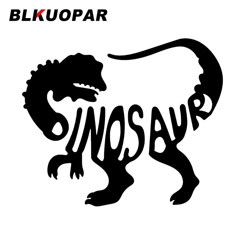 

BLKUOPAR Dinosaur Tyrannosaurus Rex Car Stickers Animal Text Decal Sunscreen Die Cut Motorcycle Caravan Car Lable