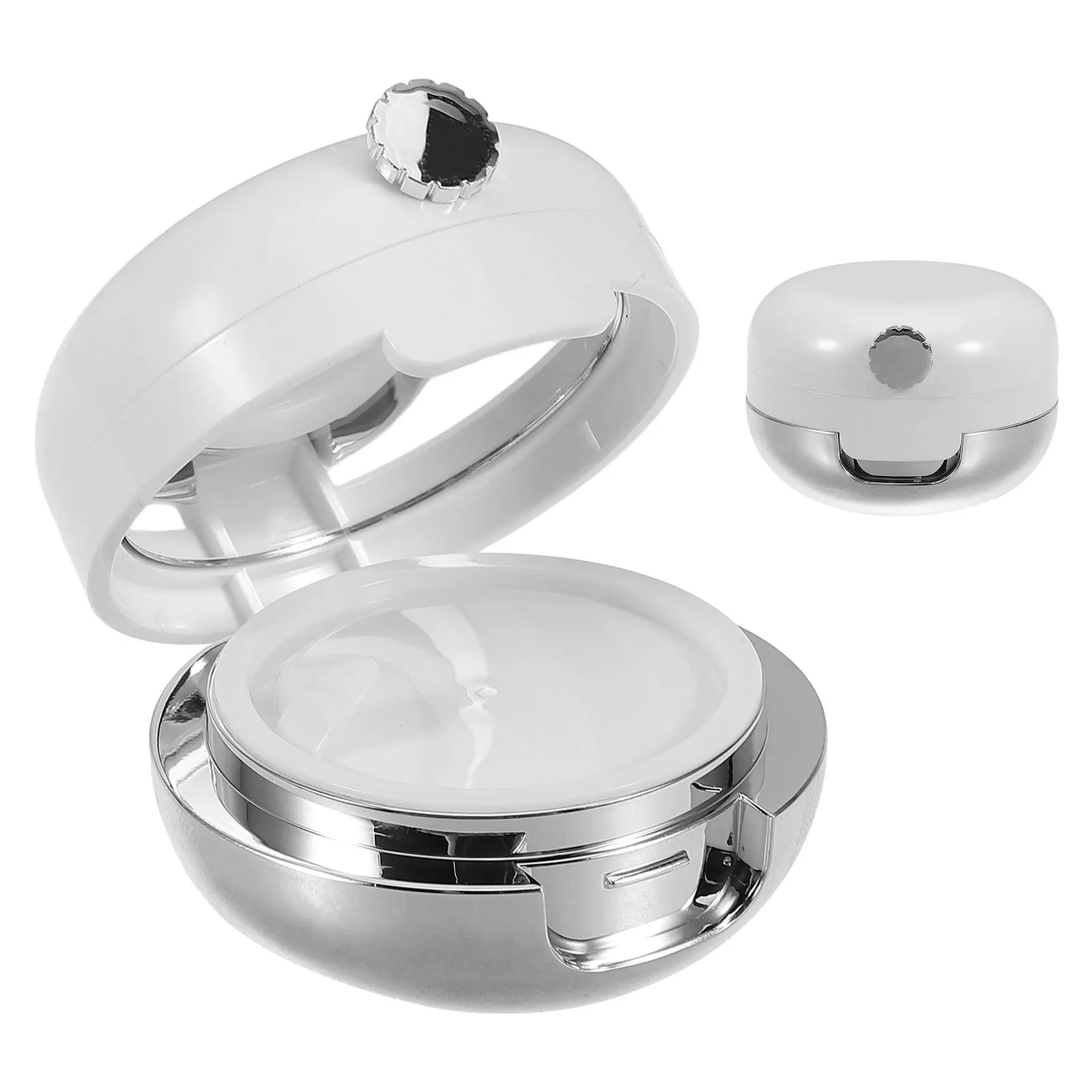 برطمانات قناع الشفاه الفارغة مع أداة توزيع قضيب السيليكون المدمجة في علبة أحمر الشفاه المحمولة للنساء فرشاة الشفاه مع غطاء