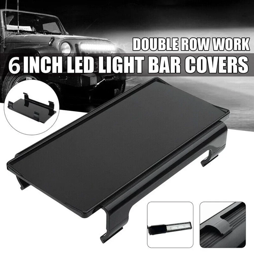 Led Work Light Bar Black Lens Cover Double-Row For Off Road SUV Truck ATV For 6'' Or Above Dual Row Straight/Curved Light Bar