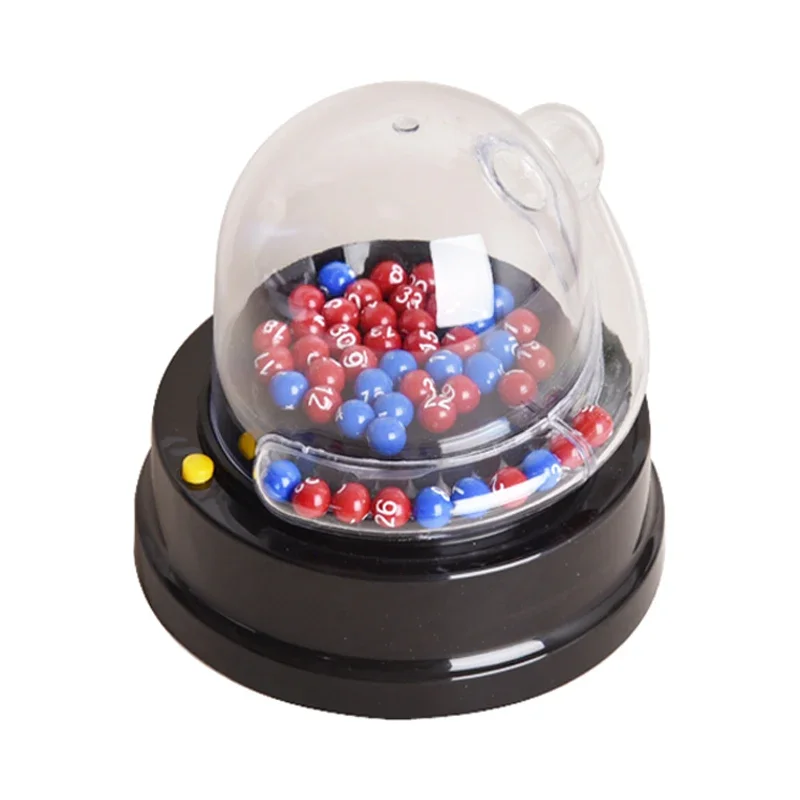 

Electric Ball Machine Portable Mini Lottery Machine Lucky Dip Lotto Game Machine Party Props Pinball Bingo Game Interactive Toys