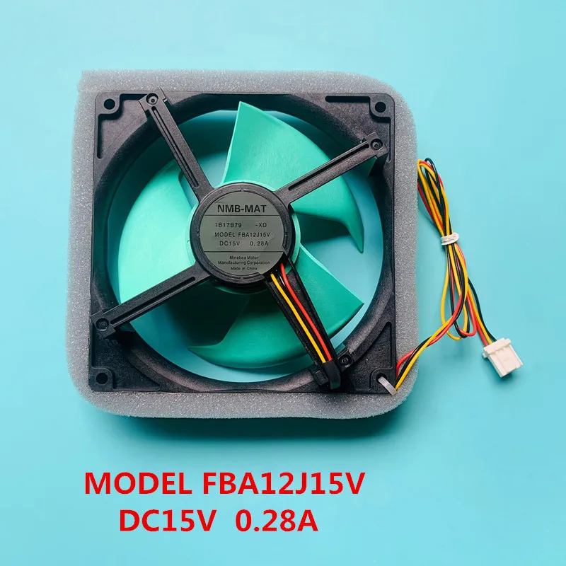 Original Sharp refrigerator cooling fan/fan/motor NMB- FBA12J15V 15V 0.28A NMB- MAT FBA12J15V