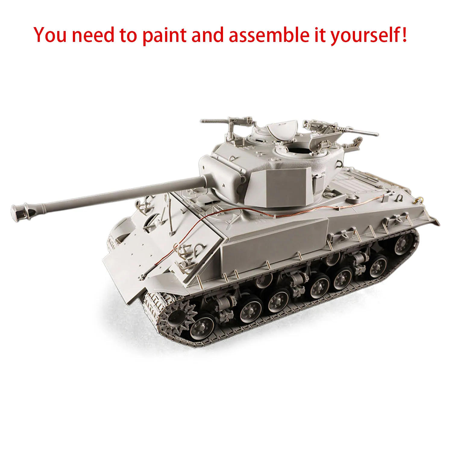 61621 I Love Kit 1/16 M4A3E8 Thunder VII Mittelschwerer Panzer Plastikmodellbausatz Metallkanone Anker Kupferkabel Für Fortgeschrittene Spieler – Detail 1