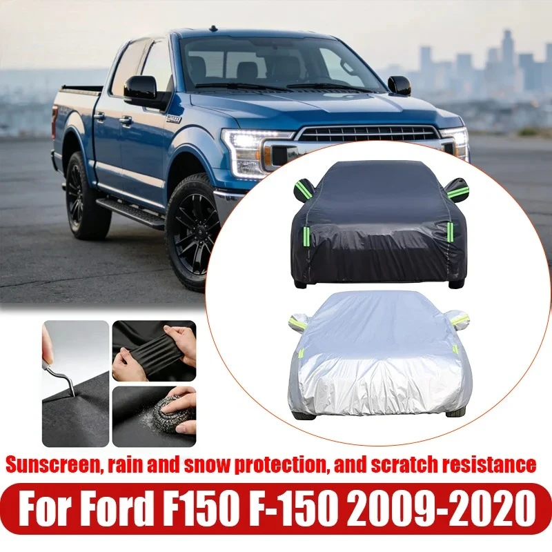 

Car Covers For Ford F150 F-150 2009-2020 Outdoor Protection Full Car Covers Snow Cover Sunshade Waterproof Dustproof Exterior