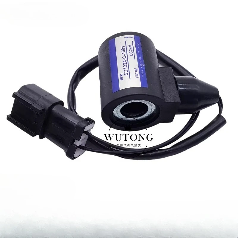 

Электромагнитный клапан SD1244-C-1002 для Komatsu PC120-6 PC60-7, катушка электромагнитного клапана, внутренний диаметр 16 мм, высота 100 мм