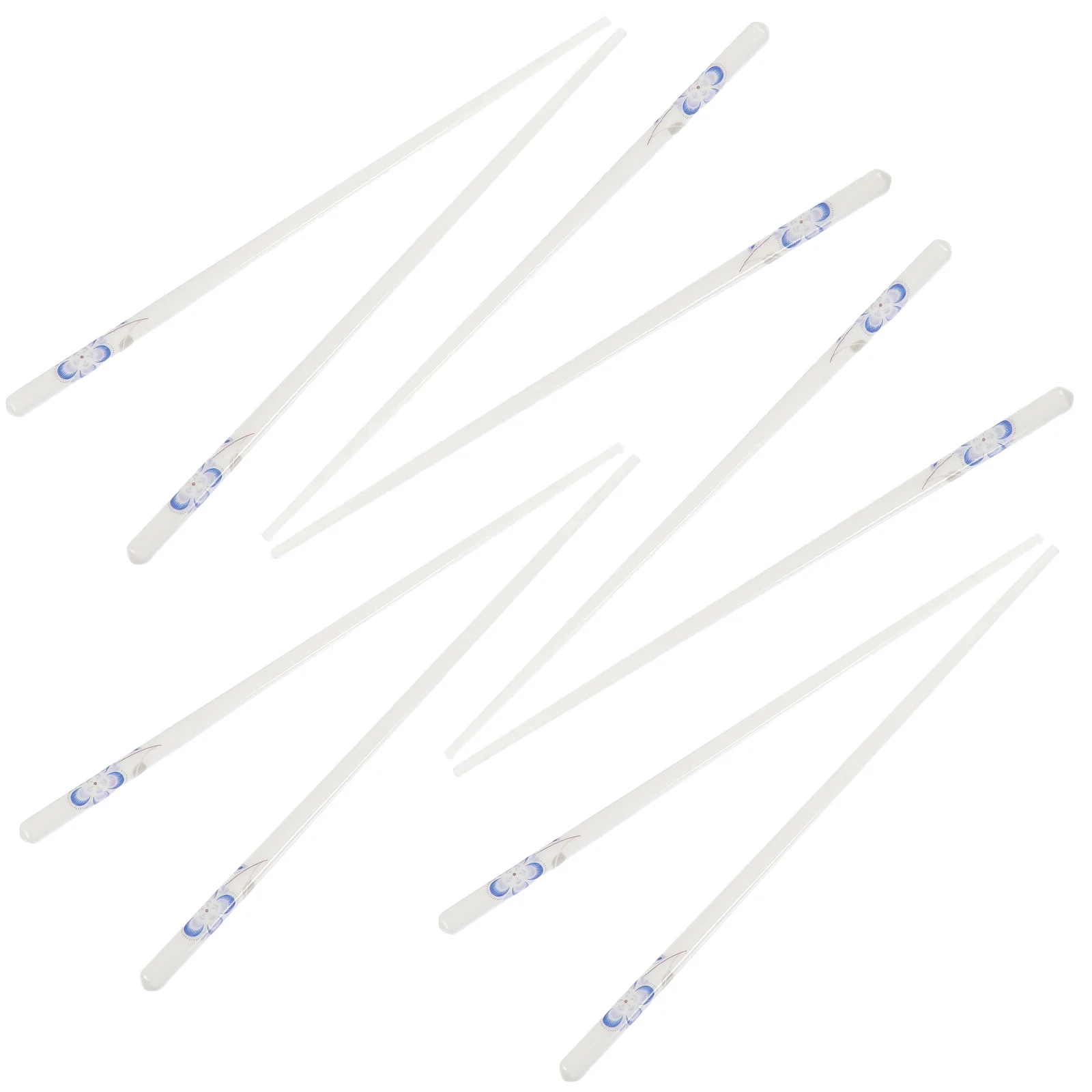 

5Pairs Flower Ceramic Chopsticks Exquisite Non-Slip Heat Resistant Reusable for Home Kitchen Dining Outdoor Use