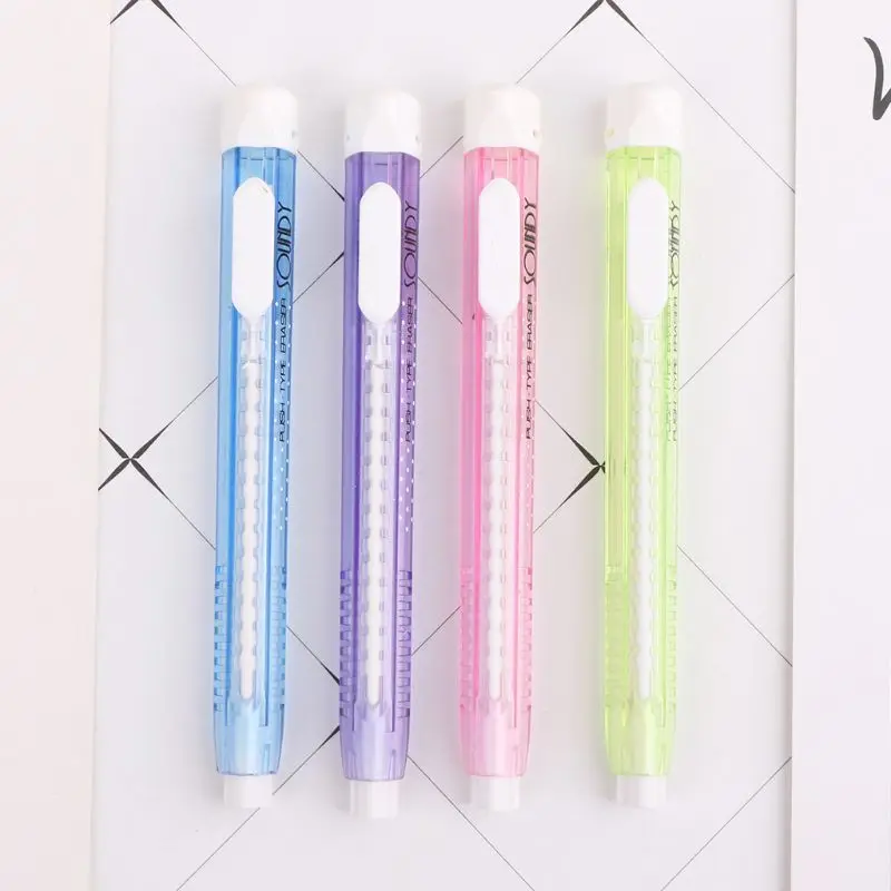 für kreative mechanische Stiftform Radiergummi Gummi einziehbare Schreibwaren Schule Su