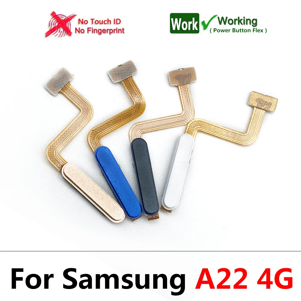 50Pcs，Home Button Power Connection Flex Cable Ribbon Without Fingerprint recognition For Samsung A12 A13 A22 A23 A24 4G A32 5G