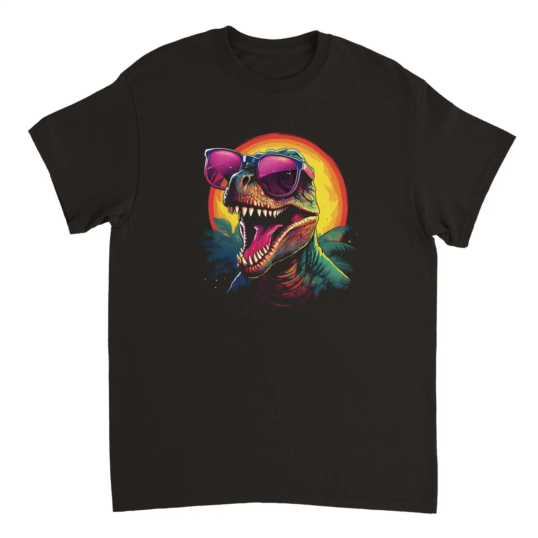 Neon Dino with Sunglasses T-shirt