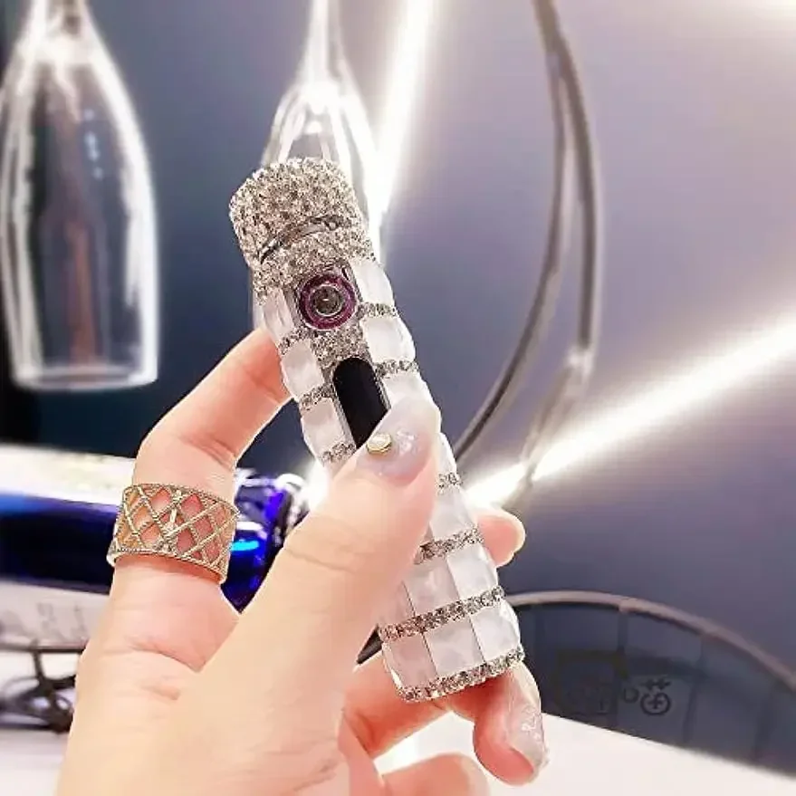 

Women's USB Rechargeable Dual Arc Plasma Lighter, Windproof Cool Electric Lighter for Outdoor Candle Firework Cooking Camping