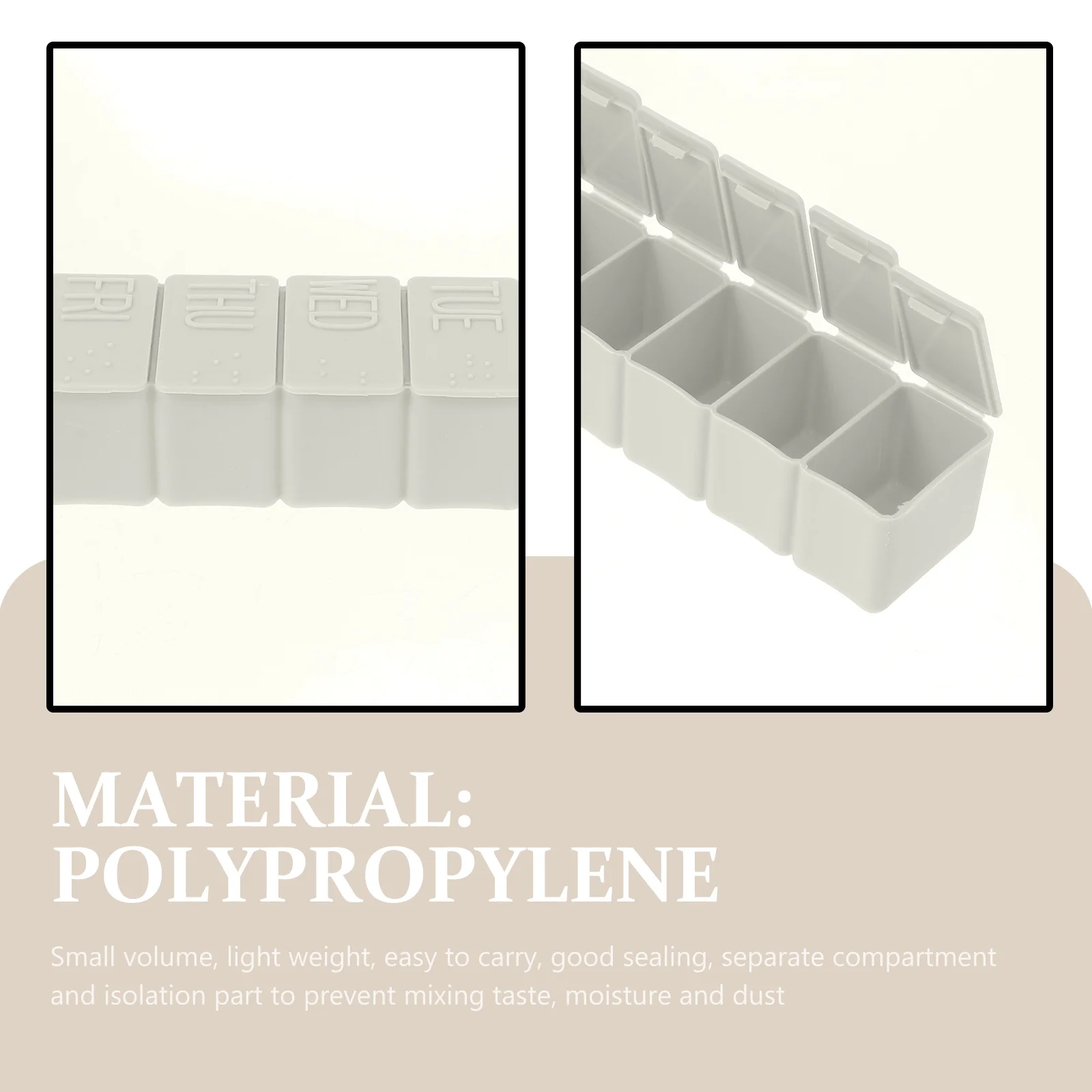 

3 шт. портативный органайзер для лекарств, дорожный чехол с несколькими отделениями, держатель для хранения, влагостойкий, пылезащитный, маленький размер