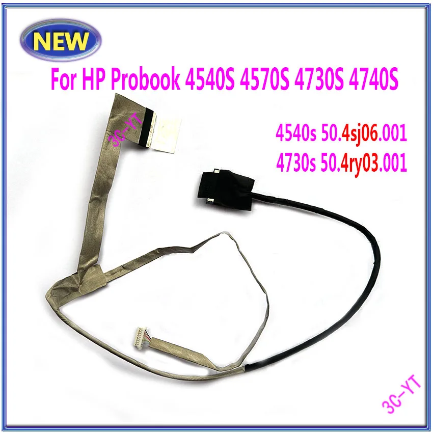 

LCD LED LVDS Screen Video Flex Cable for HP Probook 4540S 4570S 4730S 4740s 4540s 50.4sj06.001 4730s 50.4ry03.001