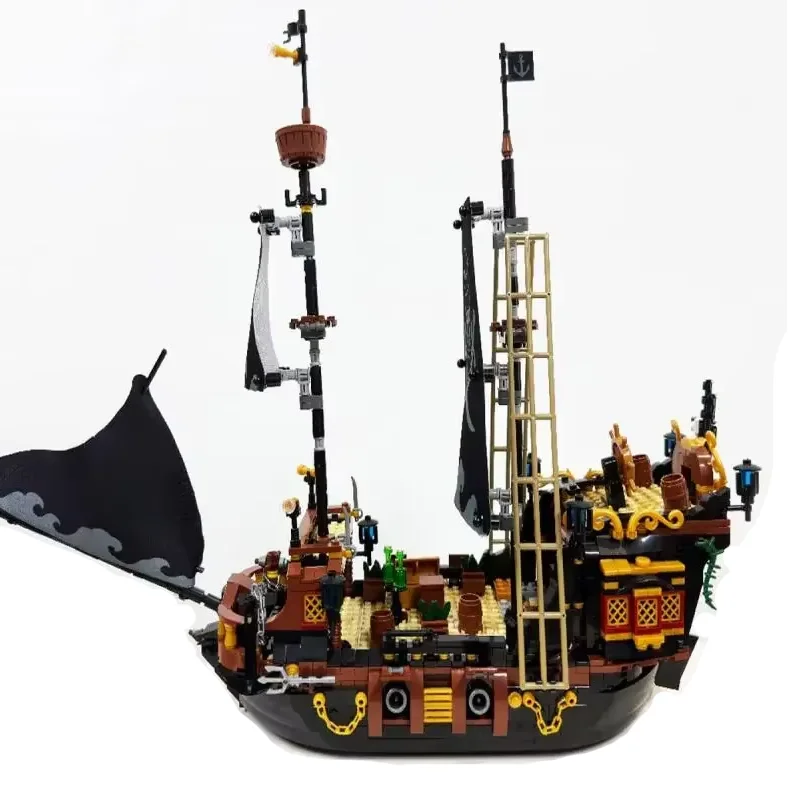 1328STK DIY Piratenschip Bouwstenen Bakstenen Montage Avontuur Model Speelgoed Educatief Speelgoed voor kinderen Set Verjaardagscadeautjes