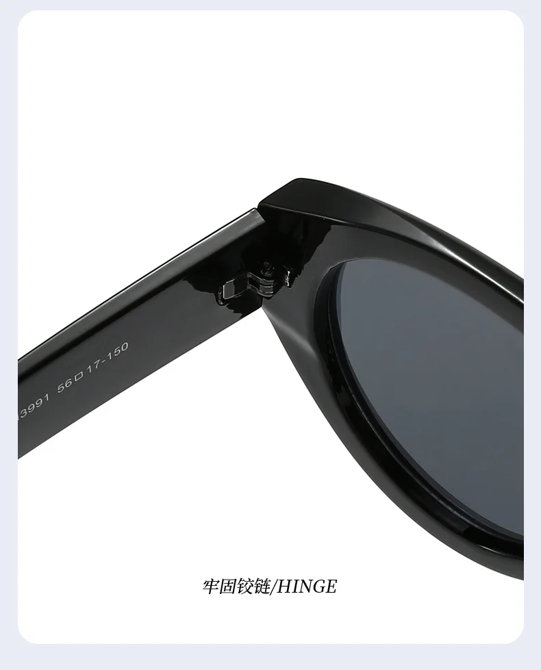 Vintage Übergroße Einteilige Sonnenbrille für Damen Neue Mode Nietenverzierte Ovale Sonnenbrille für Herren Schicke Outdoor Hip-Hop-Brillen – Detail 18
