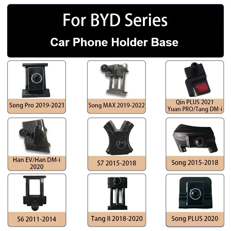 

For BYD S6 Song S7 Don Tang Han Dolphin E5 Qin Car Center Air Vents Dedicated Phone Stand Holder Base Collocation Mount Bracket