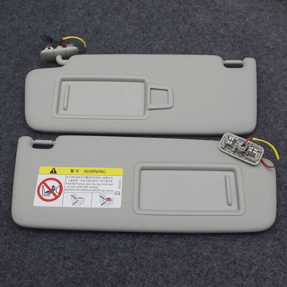 For Q3 2019-2025 Grey Sun Visor Side Shade Sunvisor With Mirror Sunshade Cover Shade Sun Visor 8W0857551 8W0857552